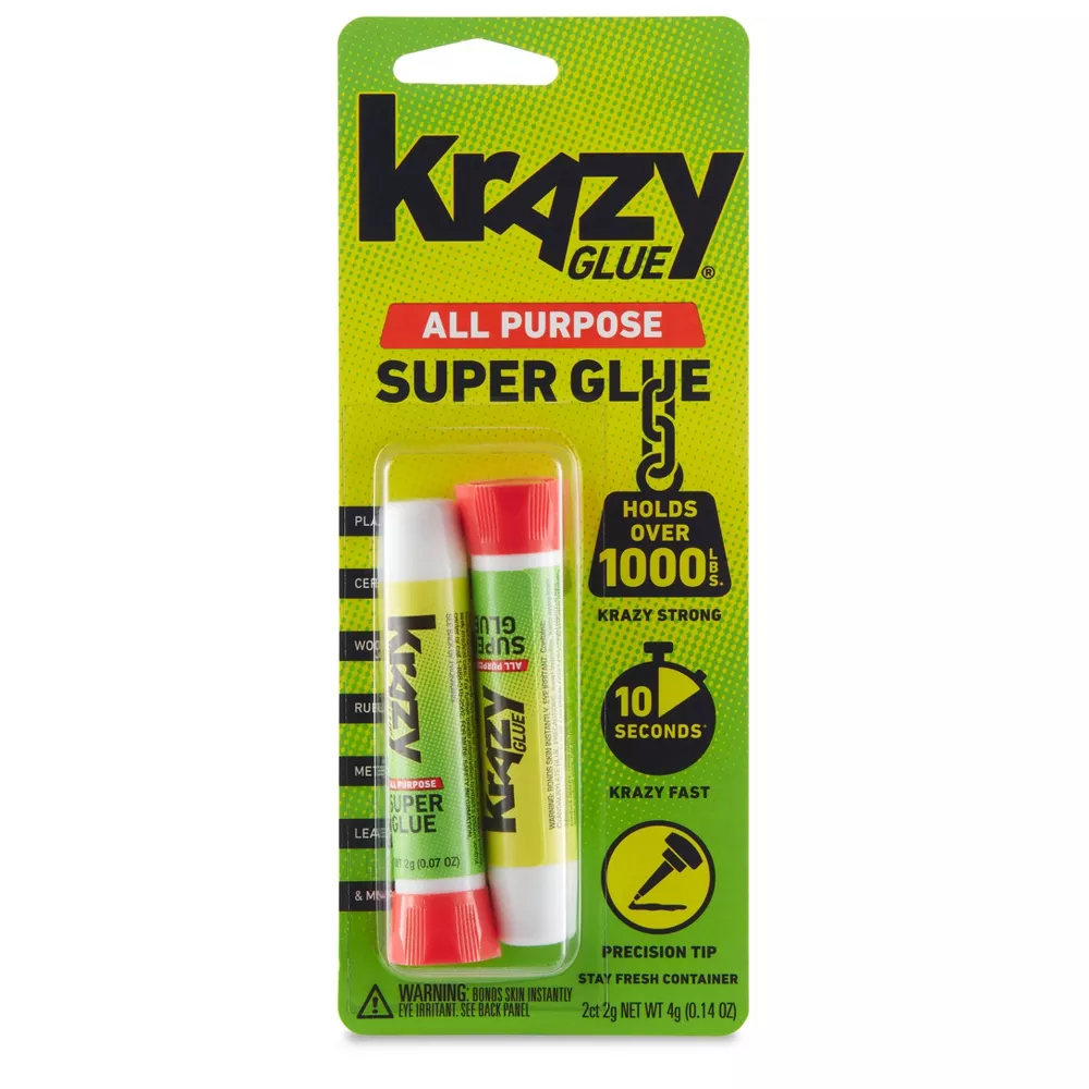 Krazy Glue KG517 100 Pack Instant Krazy Glue All Purpose Tube 2 Count